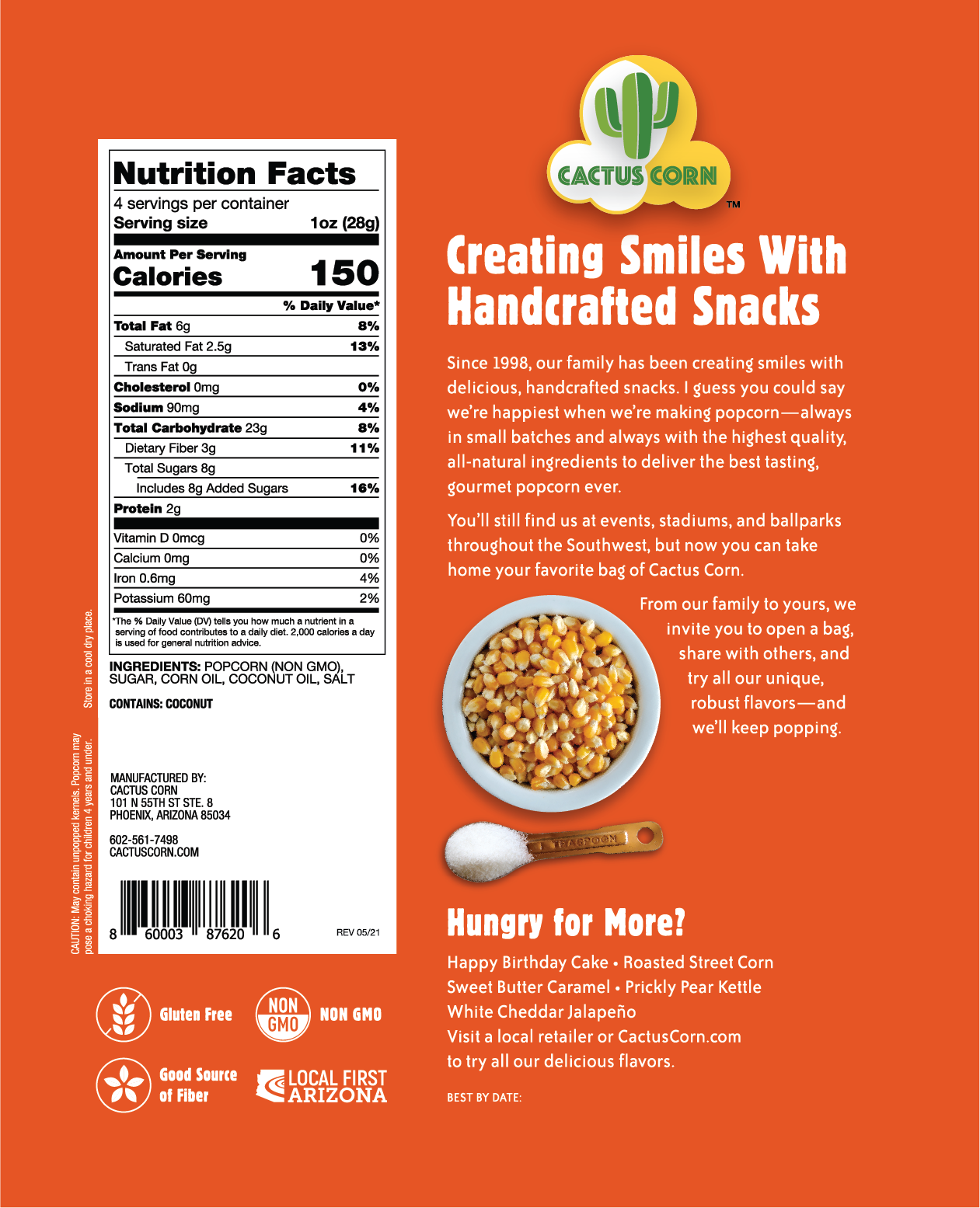 Cactus Corn - Wholesale Popcorn - Cactus Corn Popcorn Variety 12-Pack6