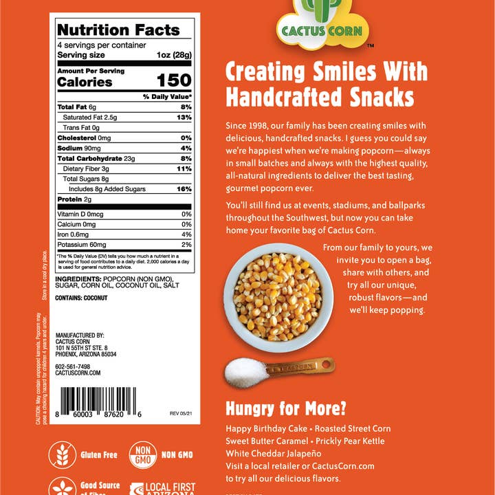 Cactus Corn - Wholesale Popcorn - Cactus Corn Popcorn Variety 12-Pack6