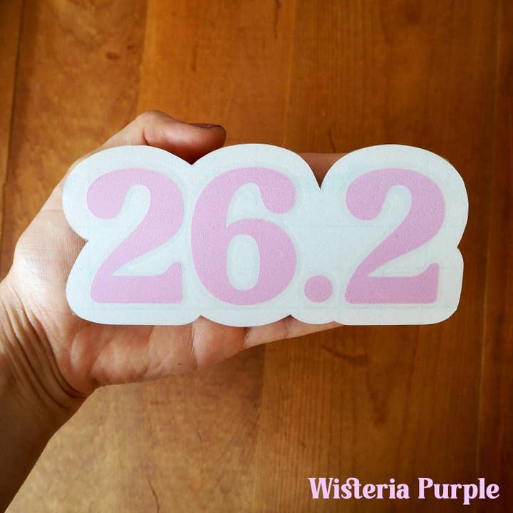 26.2 Marathon Distance Decal for wholesale by Bloomin' Loon Co.