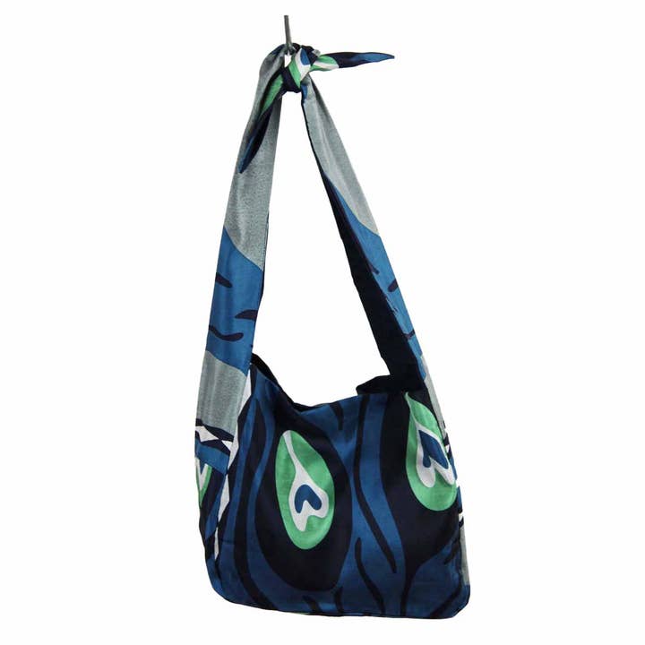 Les Belles Vagabondes - Wholesale Schoudertas - Dames - Bobby Tas in Grijze Pauwzijde