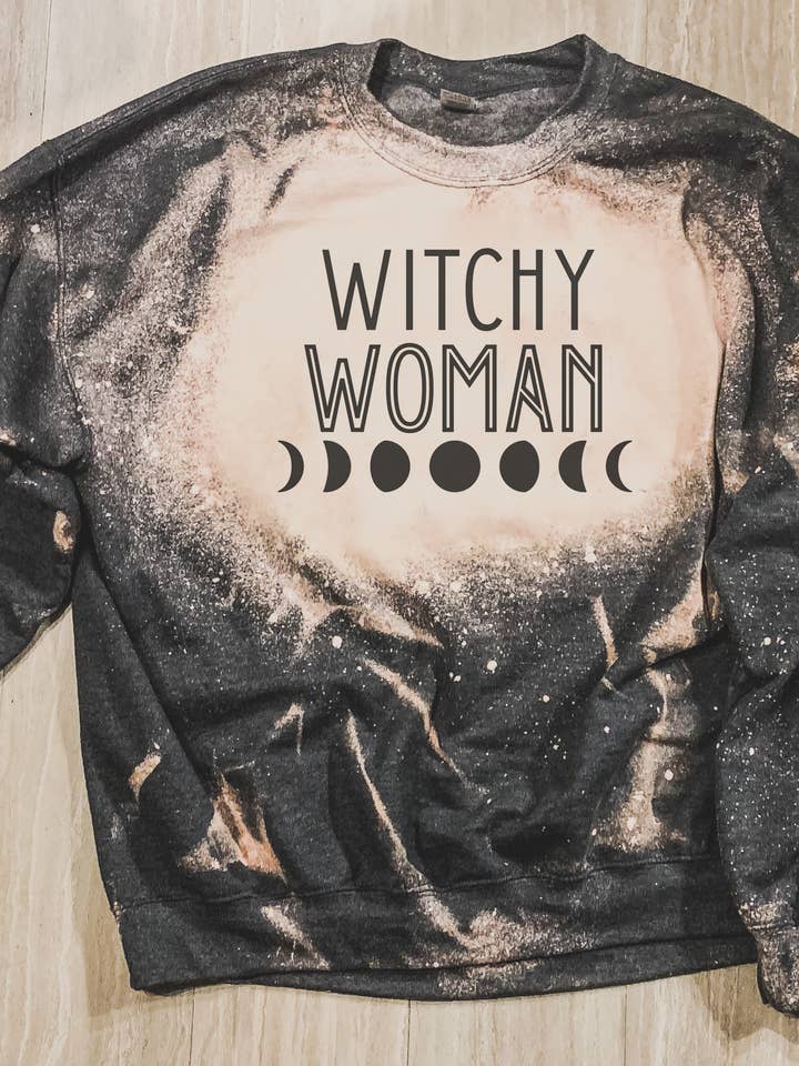 Witchy Woman Crewneck Sweatshirt Fall 2021 for wholesale by MM Custom Apparel
