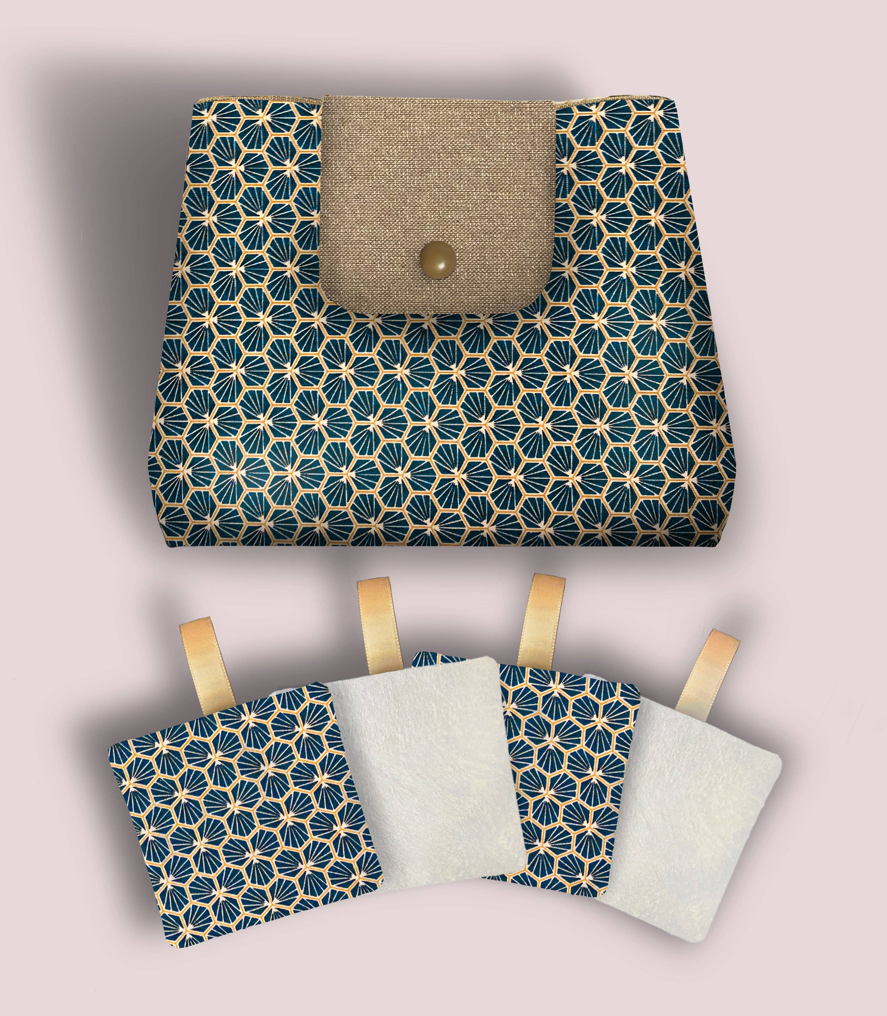 Carré Cotons – wholesale Necessär - Dam – Toalettväska "Forget-me-not" i praktiskt och snyggt format1