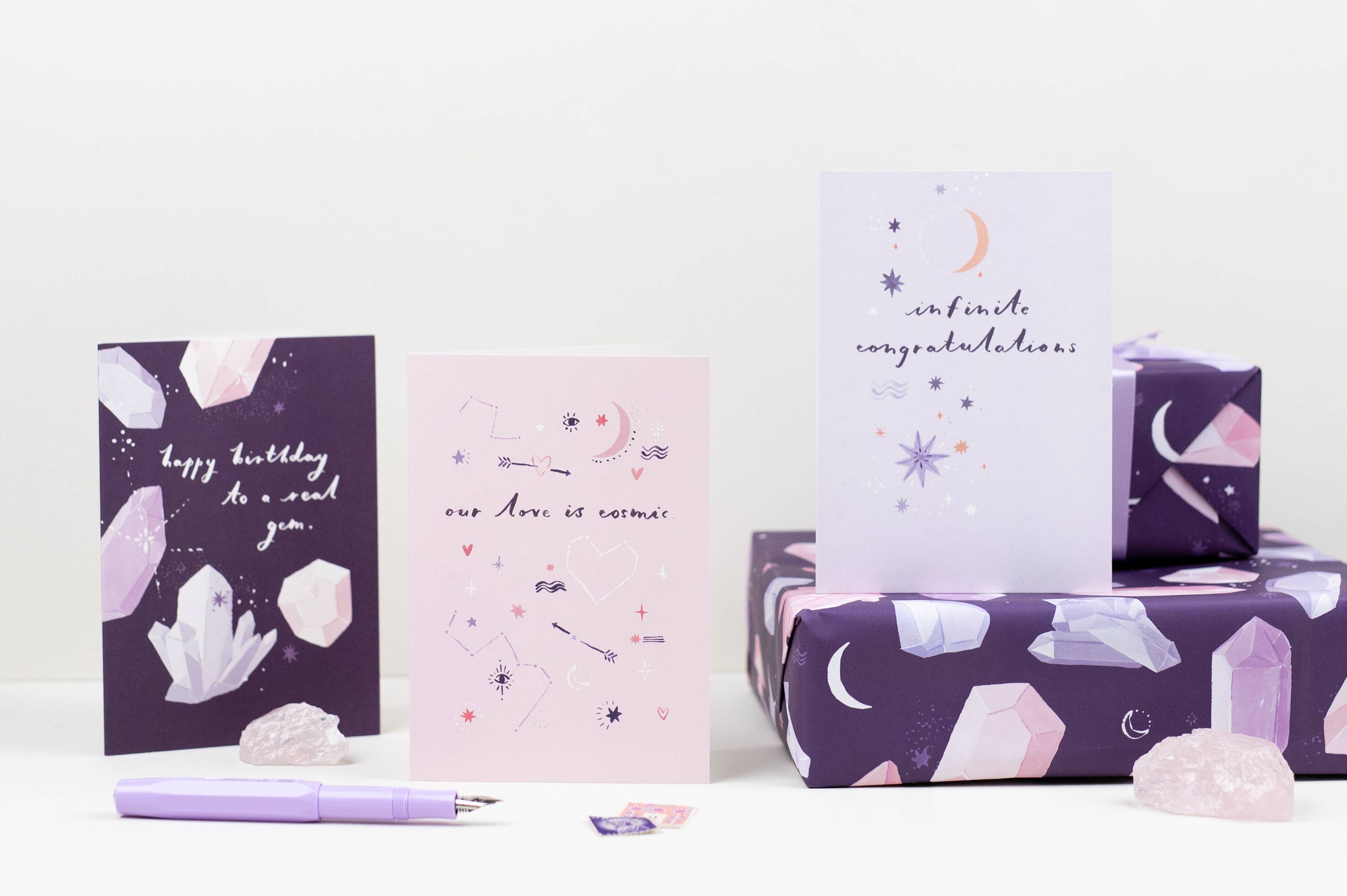 Sister Paper Co. – wholesale Omslagspapper – Kristaller Gift Wrap Sheet | Omslagspapper | Hantverkspapper9