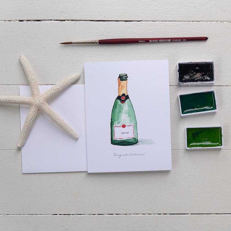 Finding Silver Pennies - Wholesale Congratulations Card - Champagne Congratulations Note Card | Celebration2