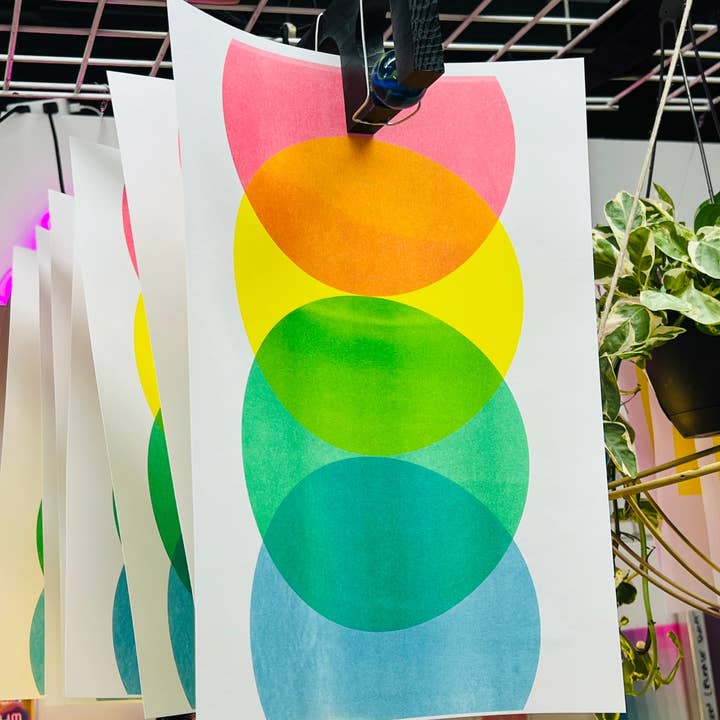 Risógrafo 4 Impressão a cores por atacado de Punch Kiss Press