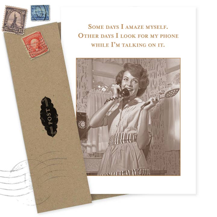 Shannon Martin Design - Wholesale Birthday Card - I Amaze Myself Birthday Card2