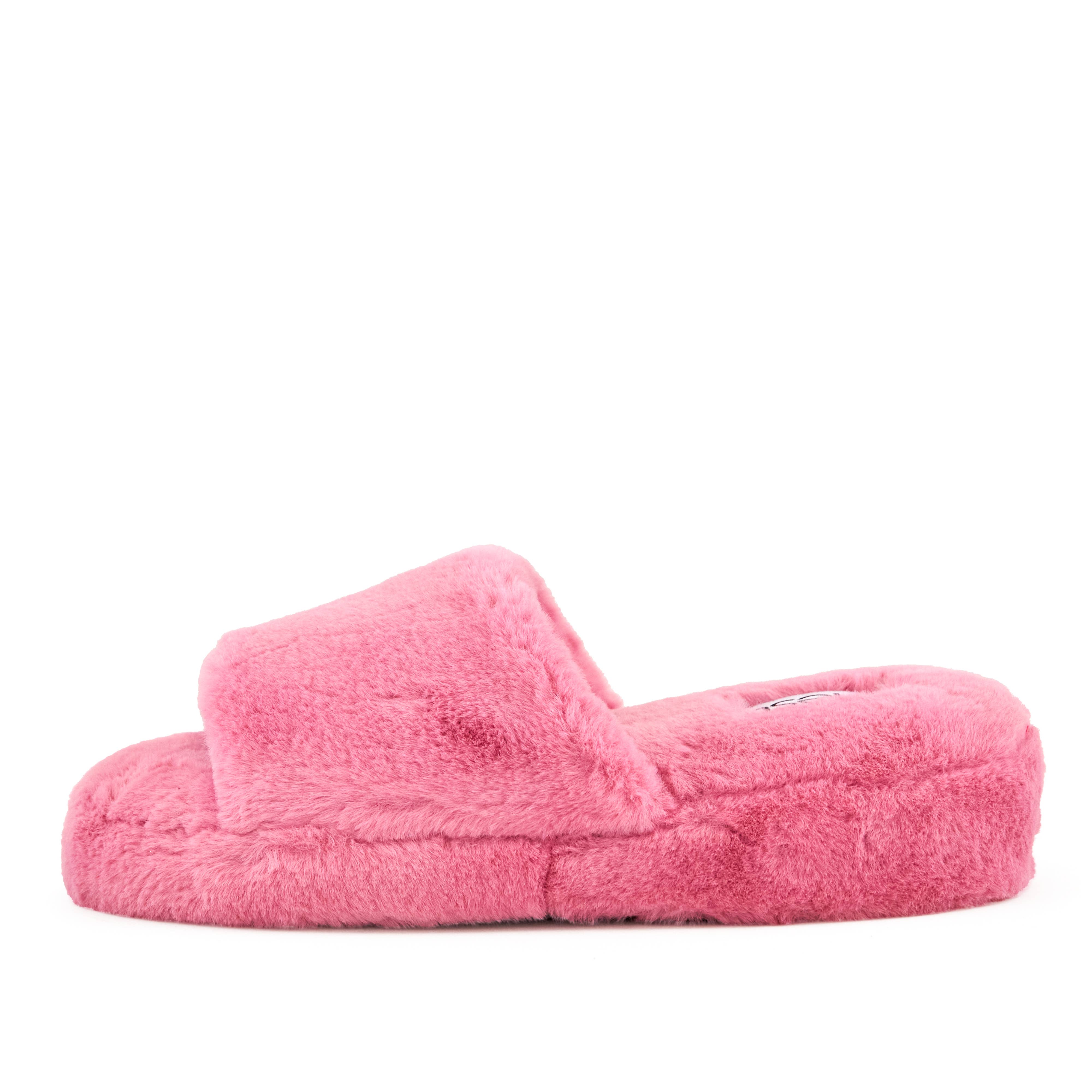 Nest Shoe - Wholesale Slippers - Women's - Women's Geneva Faux Fur Slipper Coral3