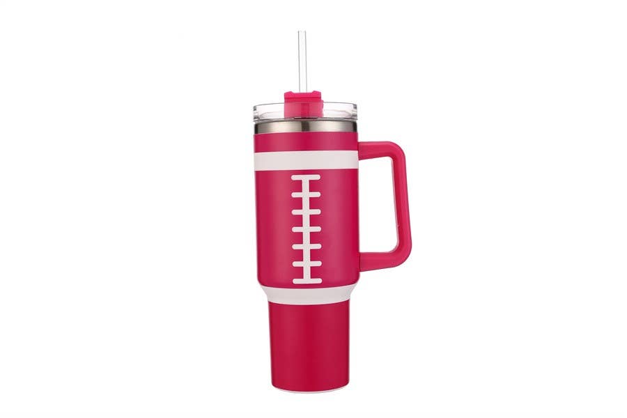 Nima Accessories Inc - Wholesale Insulated Mug/Tumbler - FootBall Themed Printed 40 Oz Tumbler Cup0