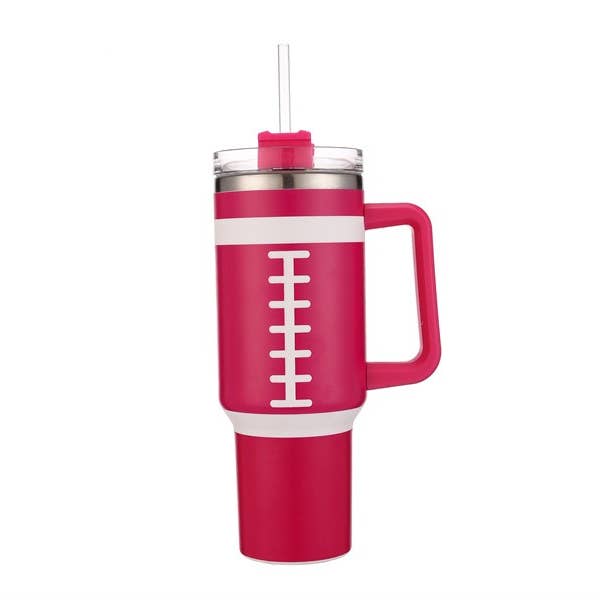 Nima Accessories Inc - Wholesale Insulated Mug/Tumbler - FootBall Themed Printed 40 Oz Tumbler Cup