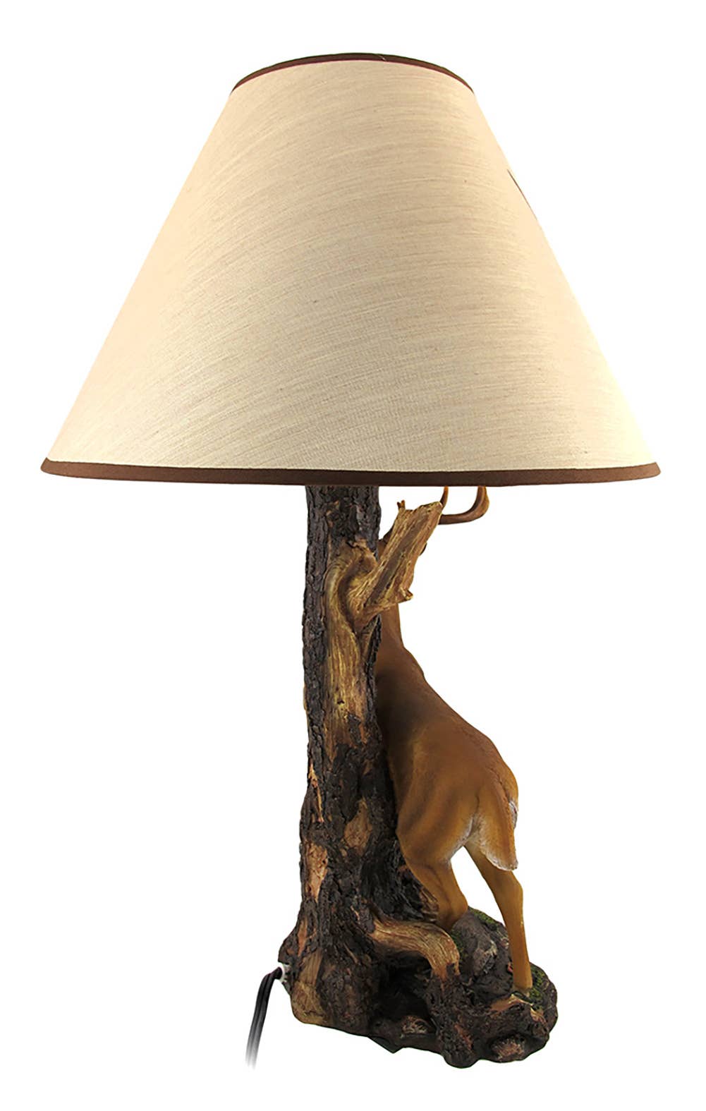 Zeckos - Wholesale Accent/Desk Lamp - 12 Point Buck Table Lamp with Deer Printed Shade3