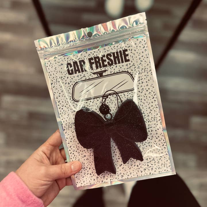 Rustic Wagon Wholesale - Wholesale Car Freshener - Women's - Bow (Black) || Car Freshie0