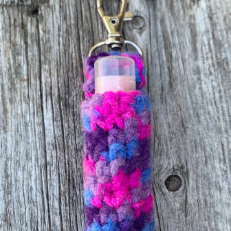Urbanfarmergirls - Wholesale Lip Balm - Patchwork Quilt Lip Balm Cozie Key Chain
