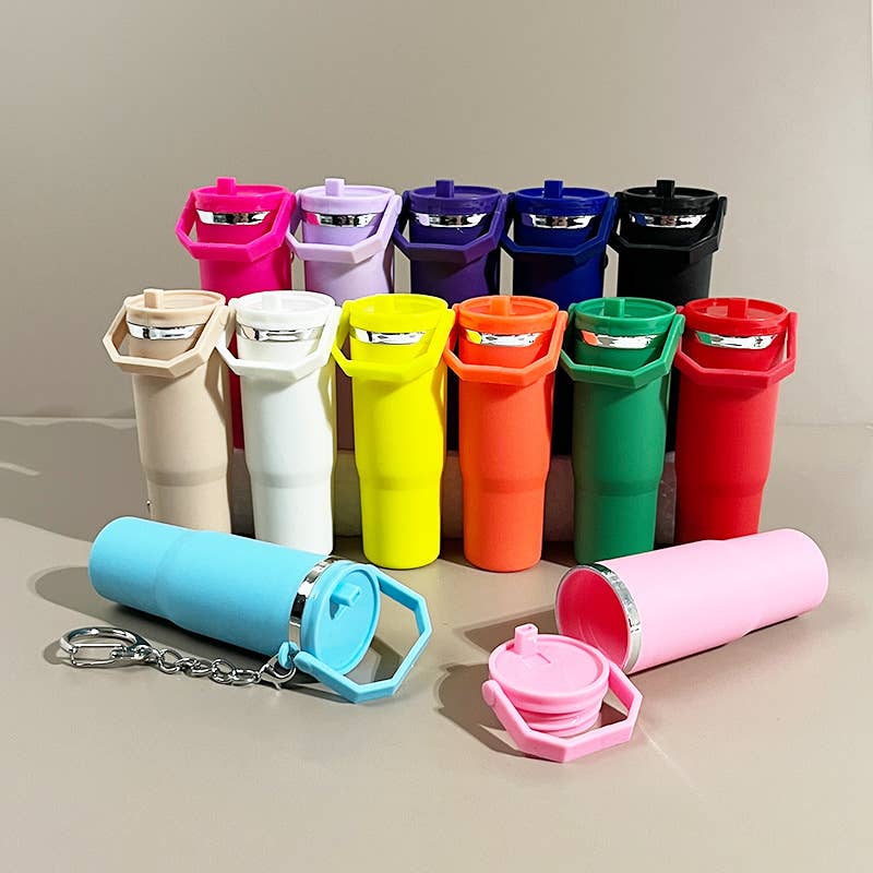 MKS America - Wholesale Keychain - Unisex - Mini Handle Tumbler Keychain - 13 colors13