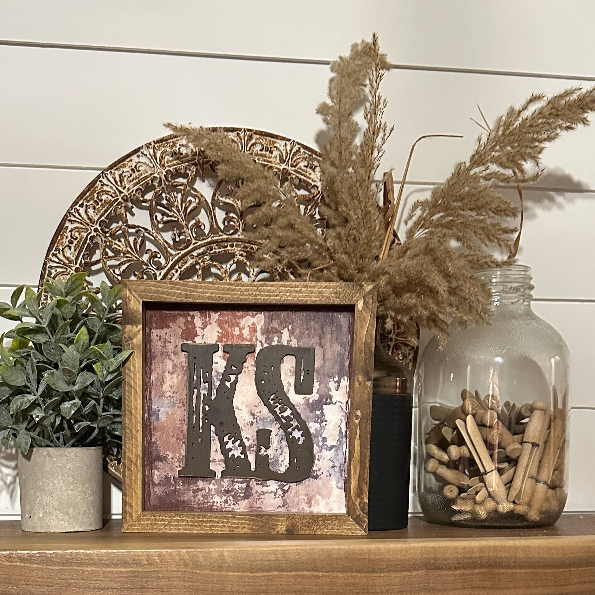 The Broken Board - Wholesale Sign - State sign with laser cut wood overlay9