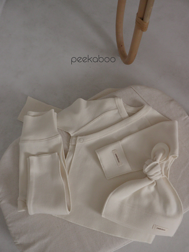 peekaboo - Wholesale Clothing Set - Baby - Newborn Baby Solid Color Long Sleeves Kimono  Top & Pants5