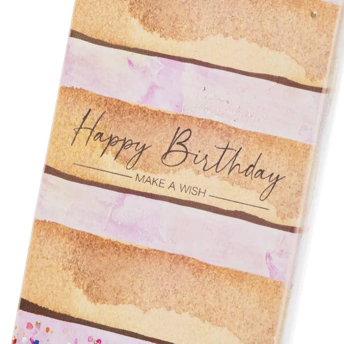 Flatyz EU - Wholesale Novelty Candle - Flat Hand-crafted Candle - Happy Birthday Make A Wish Cake1