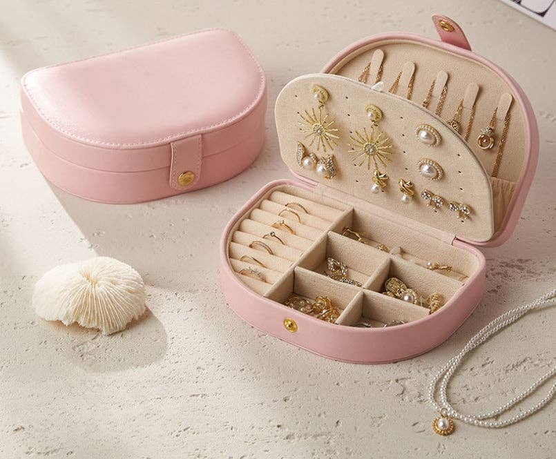 Dipped Shop - Wholesale Jewellery box/organiser - Vintage Solid Color Portable Jewelry Case DP25B9094