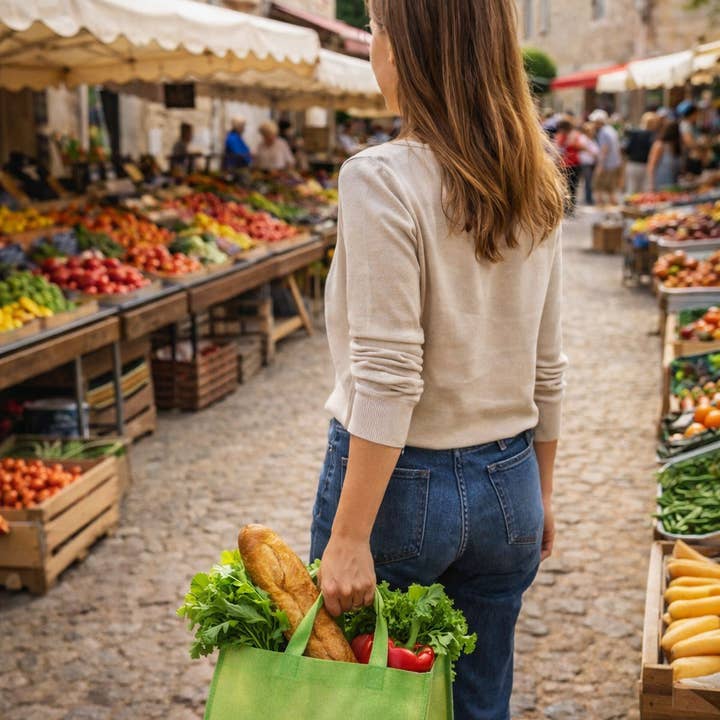 Plain cotton bag with handles 28 x 20 x 26 cm — 5 colors for wholesale by MANIFOL