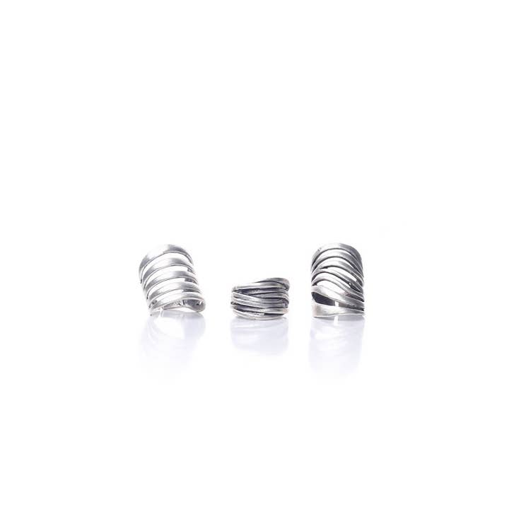 AVENS - Wholesale Jewelry Set - Antique silver plated boheme style combined ring set