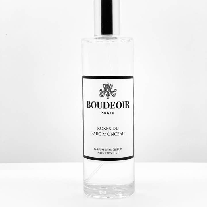 Boudeoir - Vente Vaporisateurs d'ambiance et de linge - Roses du Parc Monceau - Parfum d'intérieur
