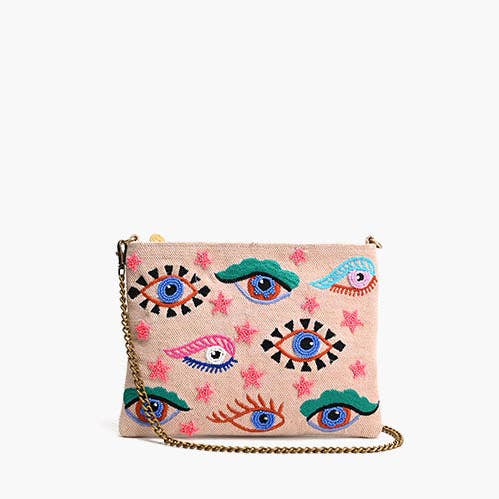 America & Beyond - Wholesale Clutch Bag - Women's - Mystic Gaze Pink Clutch