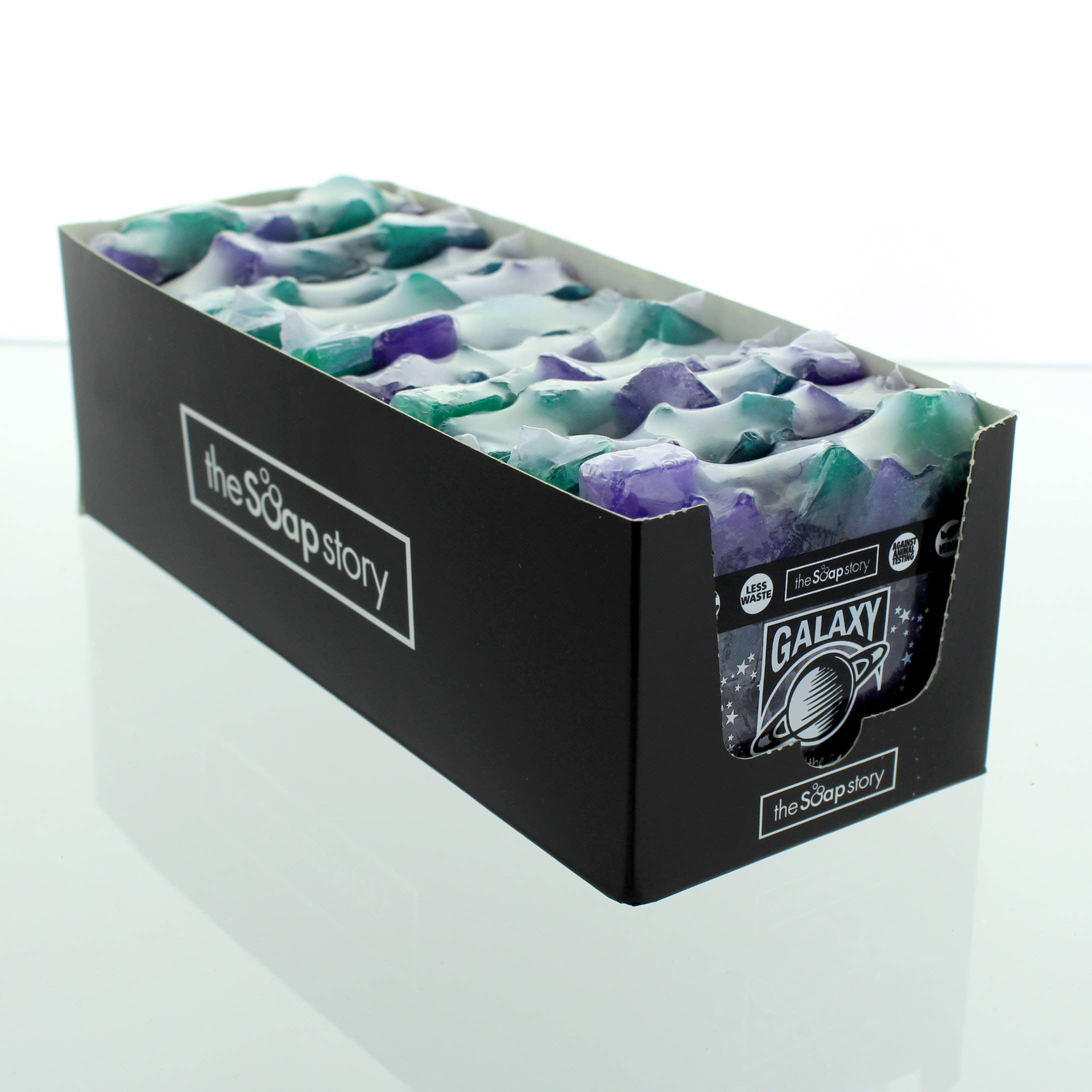 The Soap Story - Wholesale Bar Soap - Galaxy Handmade Soap Slice2