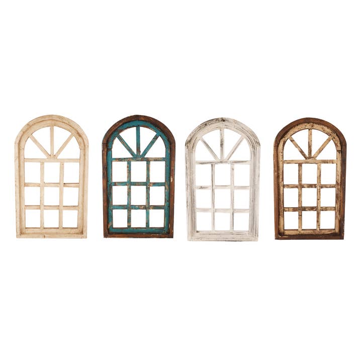 Hampton Architectural Farmhouse Window-Wall Decor-14x24 inch for wholesale by My Amigos Imports
