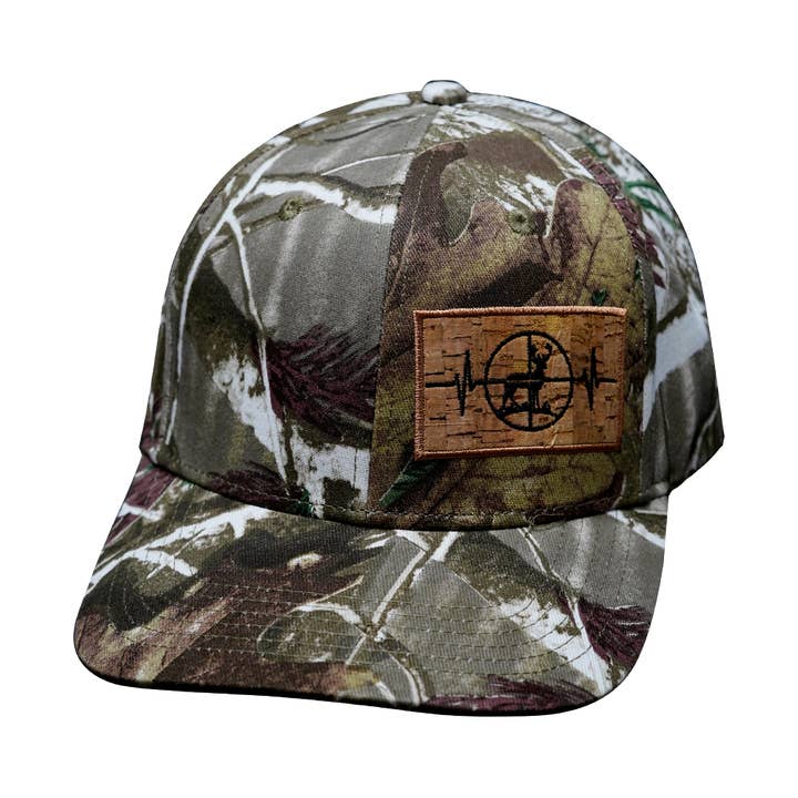 The Heartbeat Brand - Vente Casquette de camionneur – unisexe - Chapeau de chasse | Casquette de baseball ajustée | Camouflage arbre mousse clair2