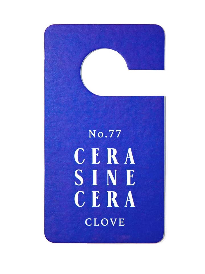 Clove Fragrance Tag for wholesale by Cera Sine Cera