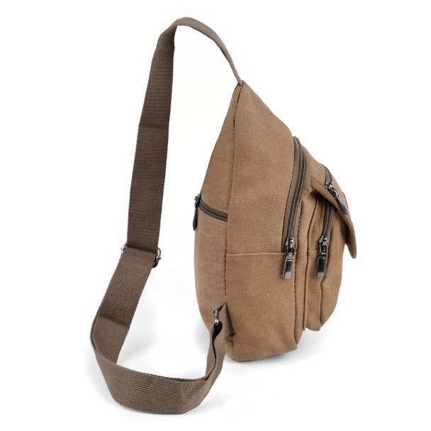 Selini New York - Wholesale Crossbody Bag - Unisex - Canvas Sling Bag Backpack (Adjustable)3