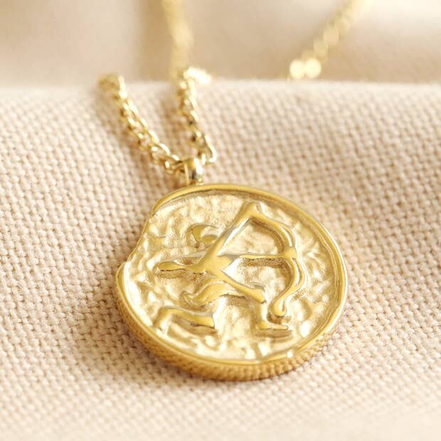 Lisa Angel - Wholesale Pendant/Charm Necklace - Gold Stainless Steel Zodiac Pendant Necklace11
