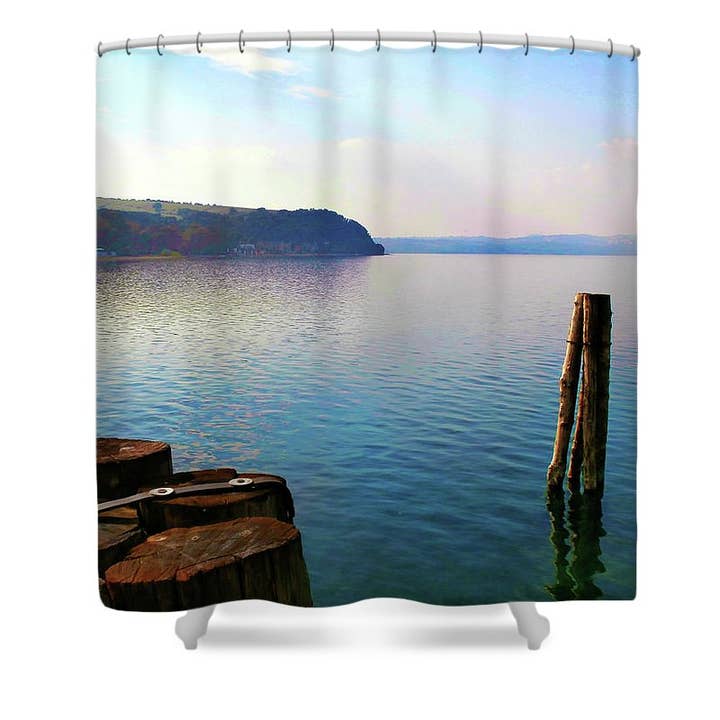 CORTINA DE BAÑO «EL PAISAJE ANGUILLARA» para venta al por mayor de sorayadapuzzostore