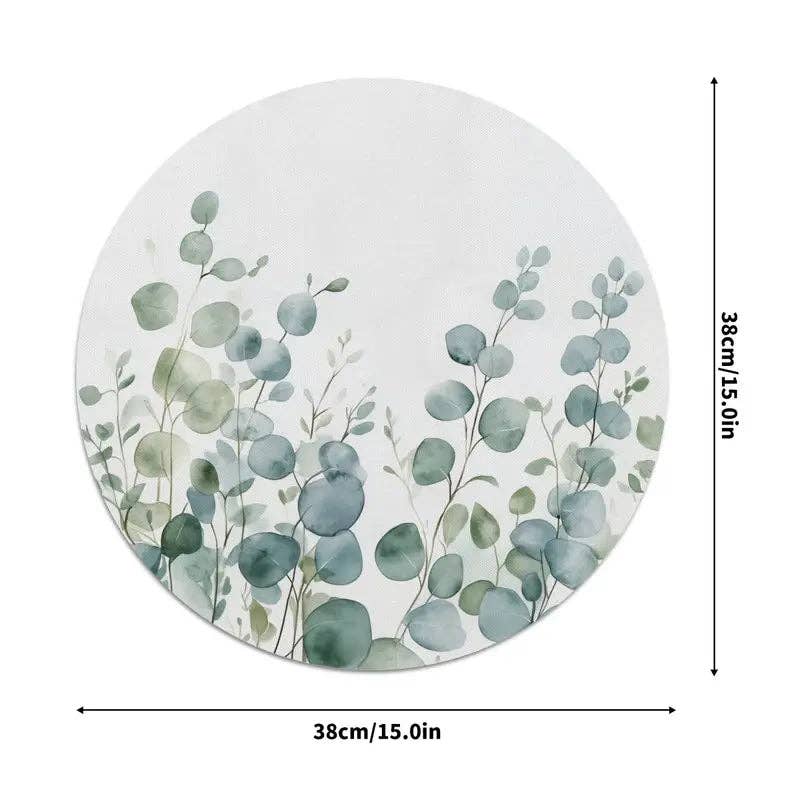 Huis Van Merken - Wholesale Placemat - Set of 5 Eucalyptus Leaves Placemats3