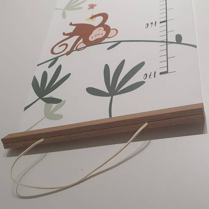 Made By Paatch – wholesale Tillväxtdiagram - Barn och baby – Djungeldjur Höjddiagram för barn