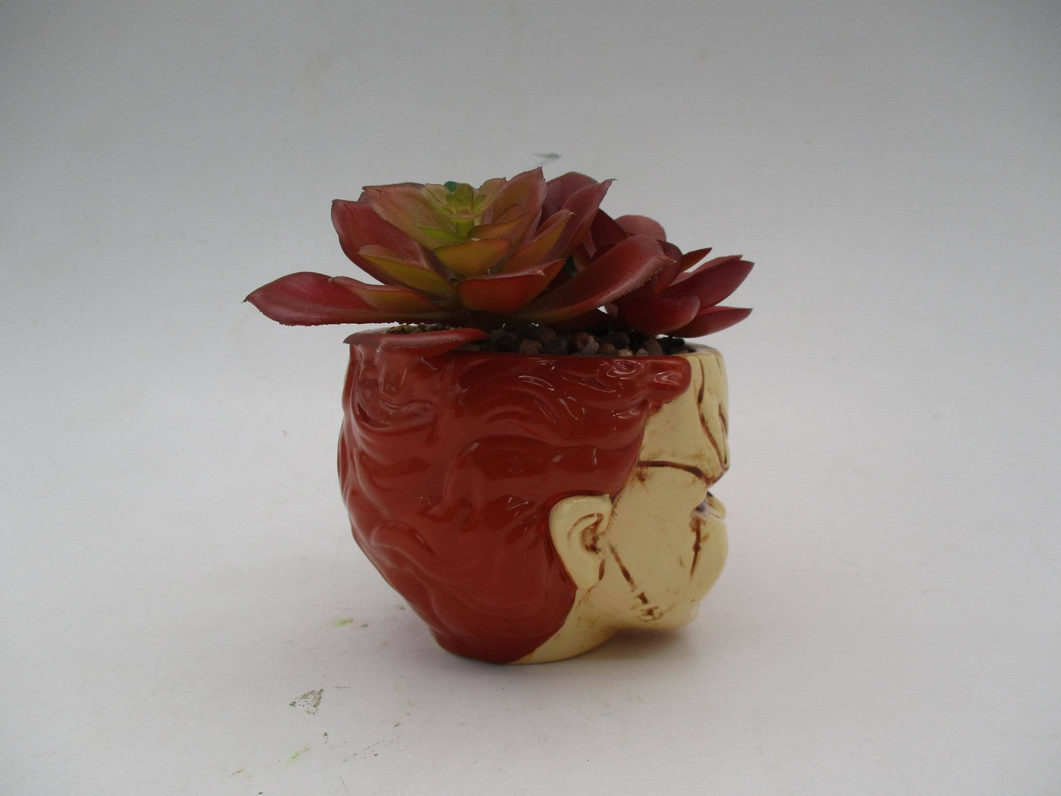 Silver Buffalo - Wholesale Planter Box - Chucky Face Mini Ceramic Planter2