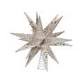 Kurt S. Adler, Inc. - Wholesale Tree Topper - 12" CH/SILVER MORAVIAN STAR GLITTER TREETOP3