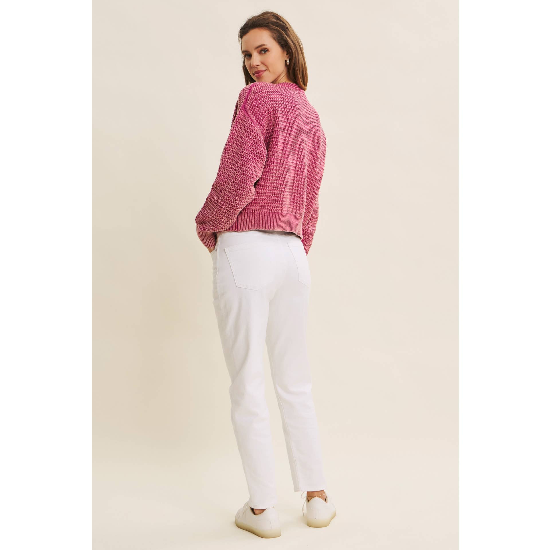 in february - Wholesale Cardigan - Women's - COZY CHIC LAYER MINERAL-WASHED CABLE KNIT SWEATER CARDIGAN17