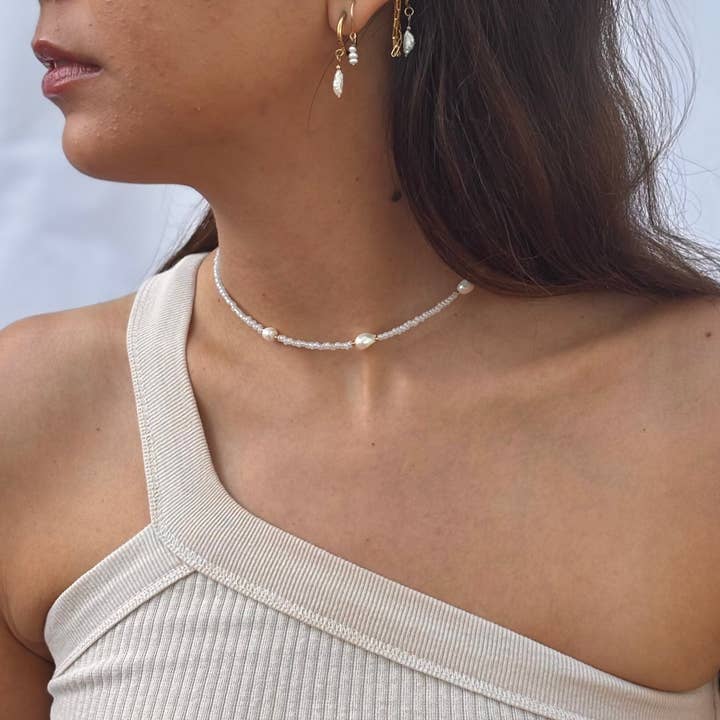 Luna.Foundling - Wholesale Beaded/pearl necklace - Exhale Necklace1