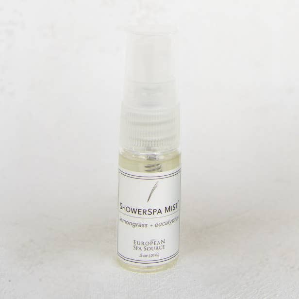 European Spa Source - Wholesale Aromatherapy Mist - Travel Energizing Lemongrass + Eucalyptus ShowerSpa Mist™0