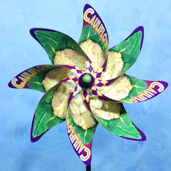 Rotulador de viento de molinetes de jardín de coliflor para venta al por mayor de Paper Arboretum