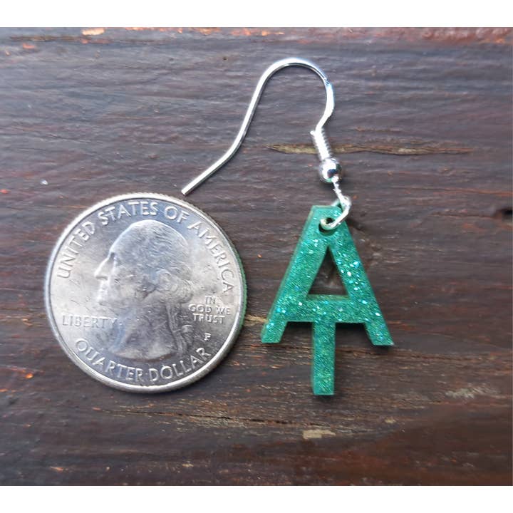 Jp Handmade - Wholesale Dangle Earrings - Appalachian Trail Resin Drop Earrings Green1