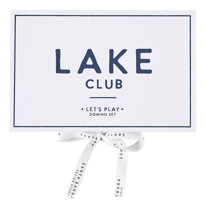 Santa Barbara Design Studio by Creative Brands - Wholesale Dominoes - Face to Face Domino Set Book Box - Lake Club0