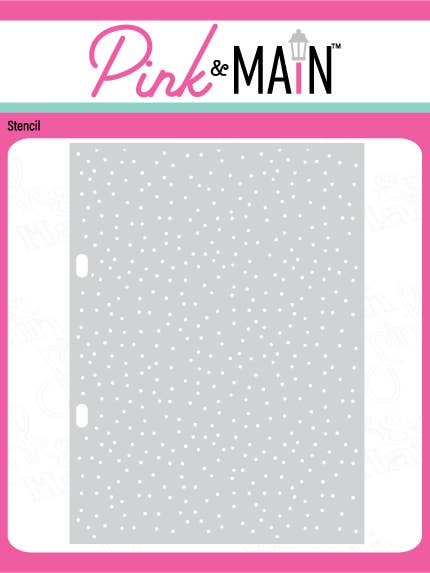 Random Dots Stencil for wholesale by Pink and Main