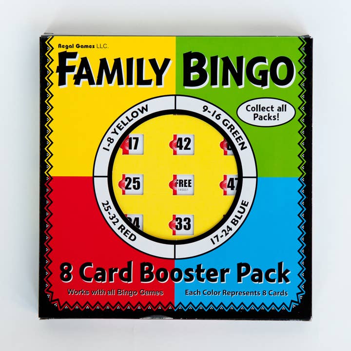 Family Bingo Expansion Pack Yellow for wholesale by Regal Games