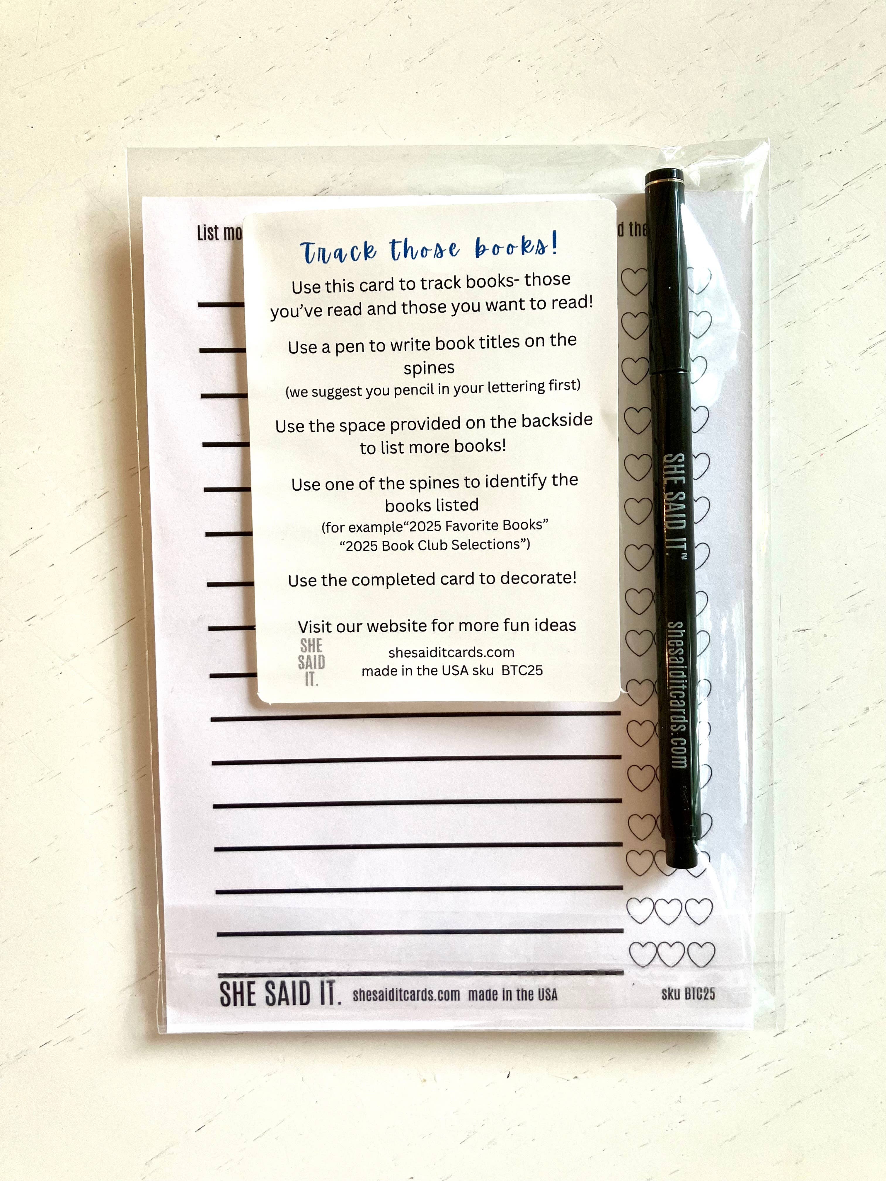 She Said It. - Wholesale Desk Organizer - the Book Tracker 4
