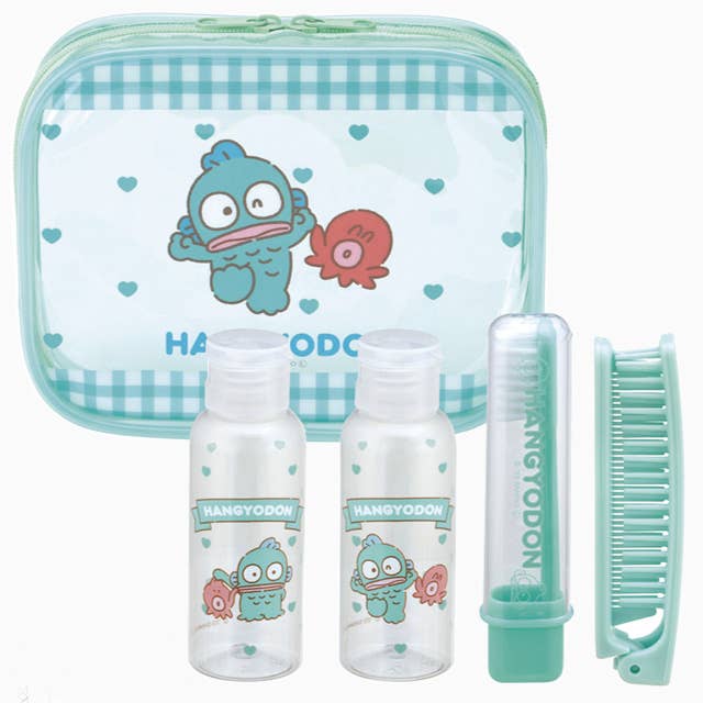 SANRIO Travel Set Hangyodon / Travel Kit for wholesale by K-Wonderland
