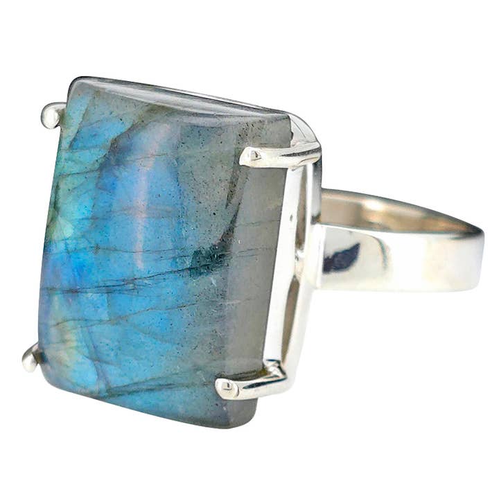 Labradorite Sterling Silver Ring for wholesale by Amberman