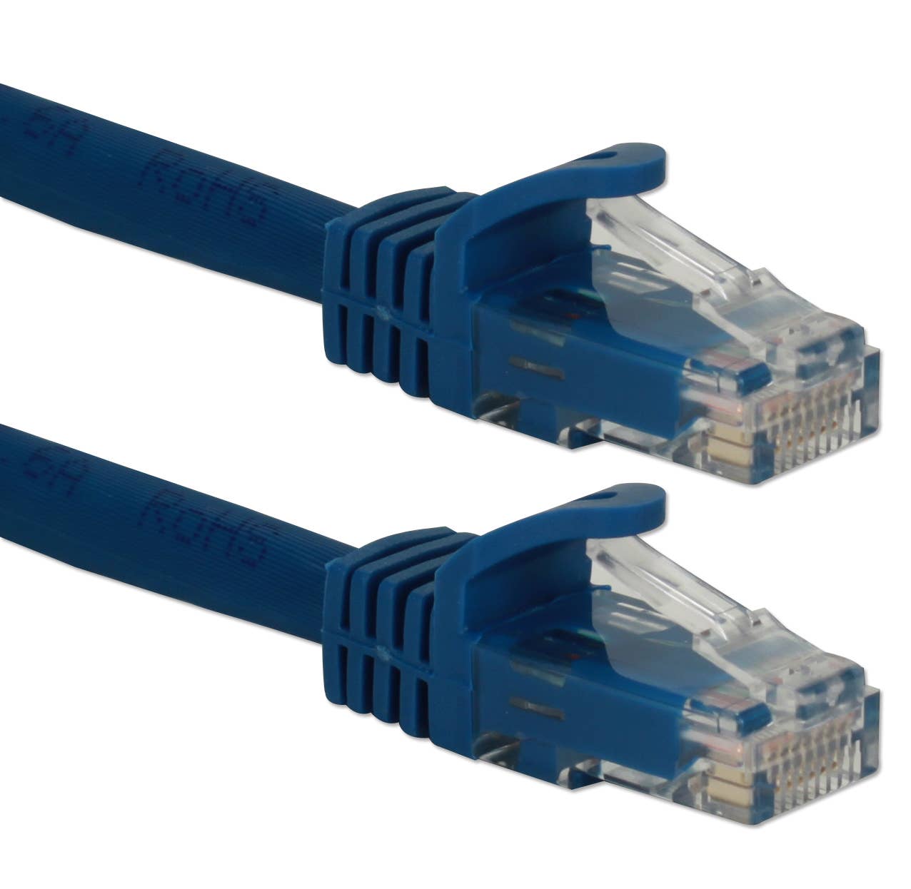 Blue CAT6A 10Gigabit Ethernet Patch Cord for wholesale on Faire