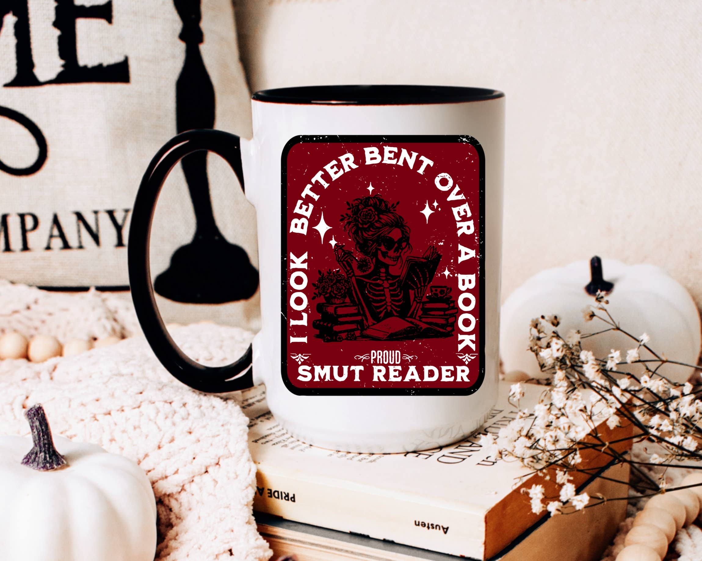 Ace the Pitmatian Co - Vendita all'ingrosso Tazza - Tazza da caffè Smut Bookish con manico nero