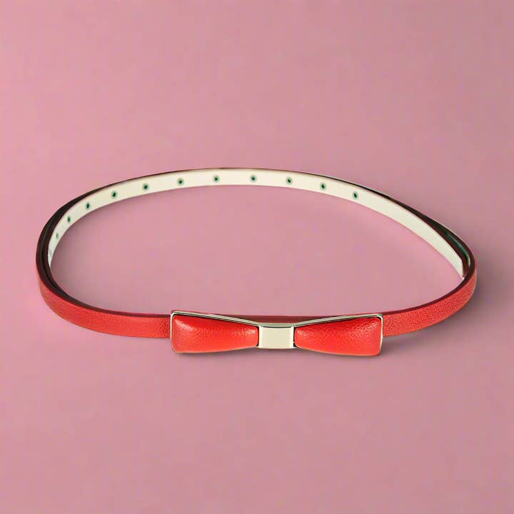 Tatyana Clothing - Wholesale Belt - Women's - Adjustable Length Retro-Inspired Metal Bow Belt6